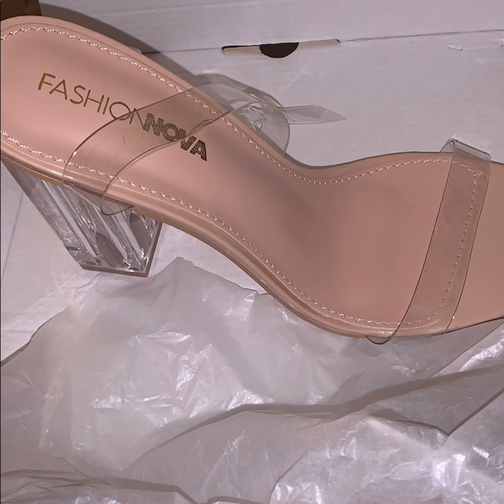 FashionNova Clear Heels